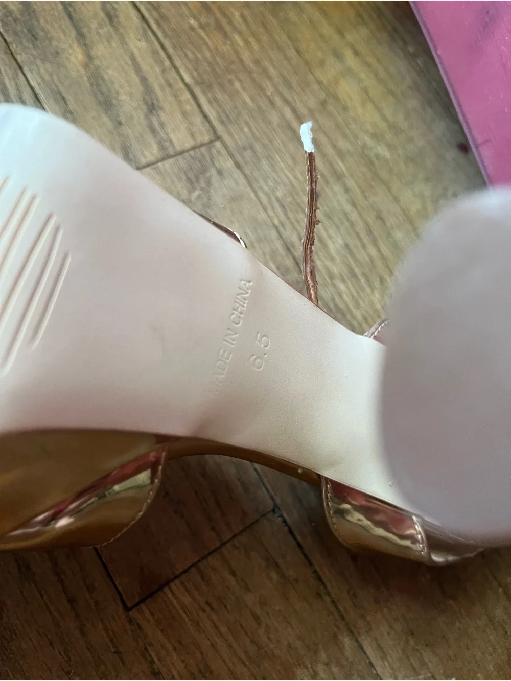 Metallic Gold Platform Heels